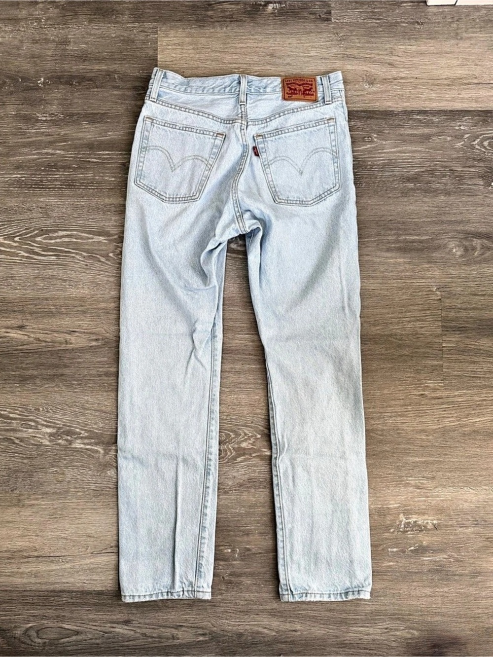 Levi's 501 Original Fit Jeans Straight Leg Blue Waist 26 - Picture 2 of 5